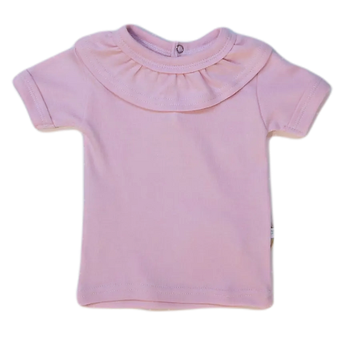 Ruffled Collar -Short Sleeve Tee